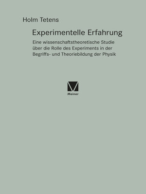 cover image of Experimentelle Erfahrung